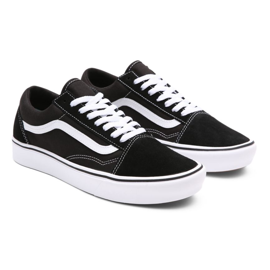 Vans Comfycush Old Skool Dam Svarta/Vita - Vans Låga Skor Prisjakt (OMFPD7835)